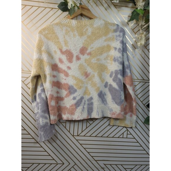 Madewell Sweater Women's Tie Dye Thick Knit Colorful Westford Wide Sleeves Sz S - Picture 7 of 7